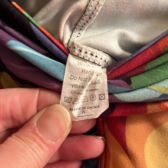 LULAROE 🌹 ROSE CAPRI LEGGINGS Size TC (Tall & Curvy) Fits Women’s 12 14 16 18 - Picture 5 of 8